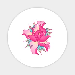 Pink Peony Magnet